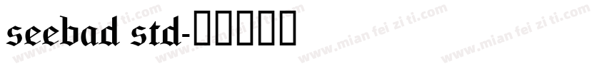 seebad std字体转换